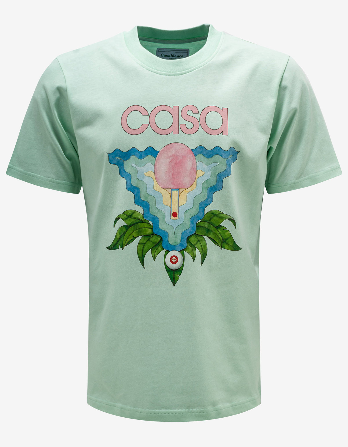 Casablanca Mint Green Memphis Icon Print T-Shirt