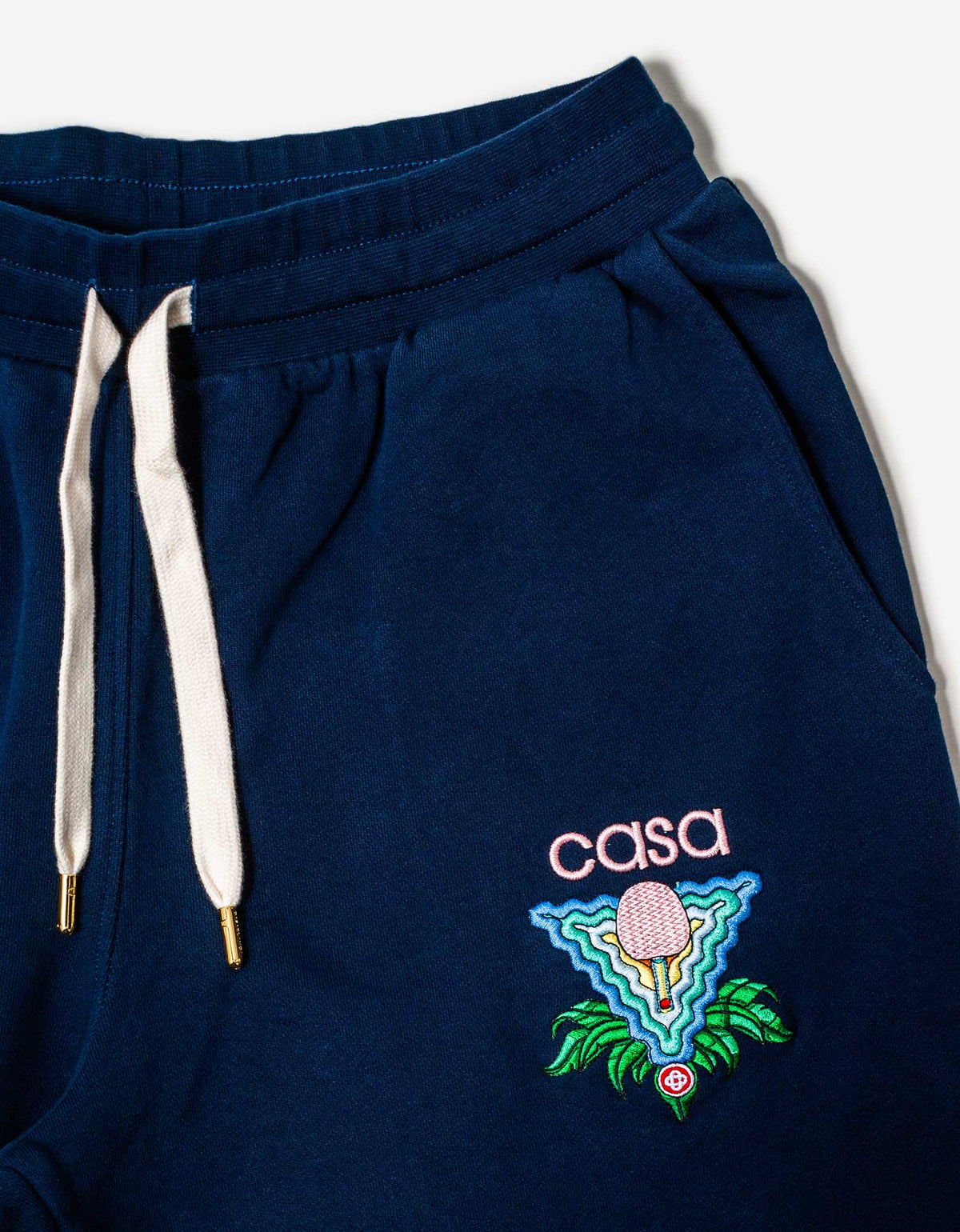 Casablanca Navy Blue Memphis Icon Embroidery Sweat Pants