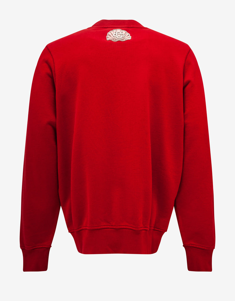 Red Emblem De Cygne Sweatshirt