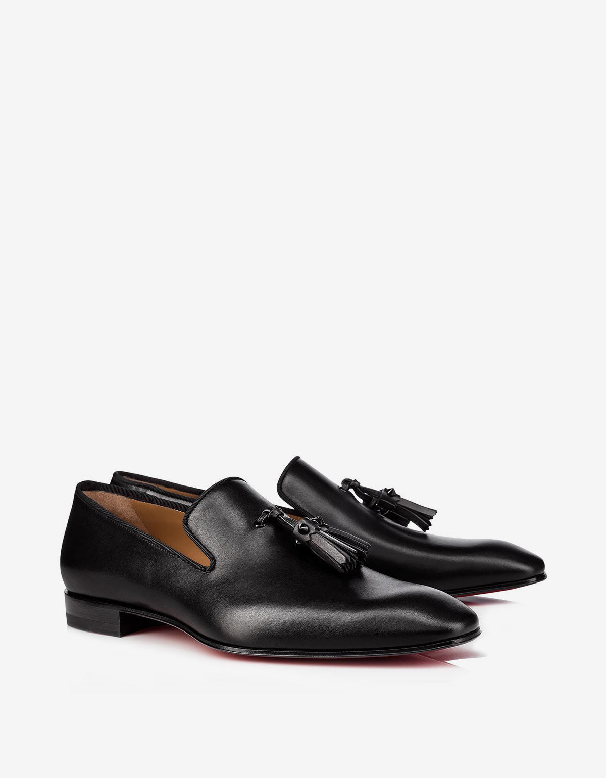 Christian Louboutin Dandelion Tassel Black Loafers