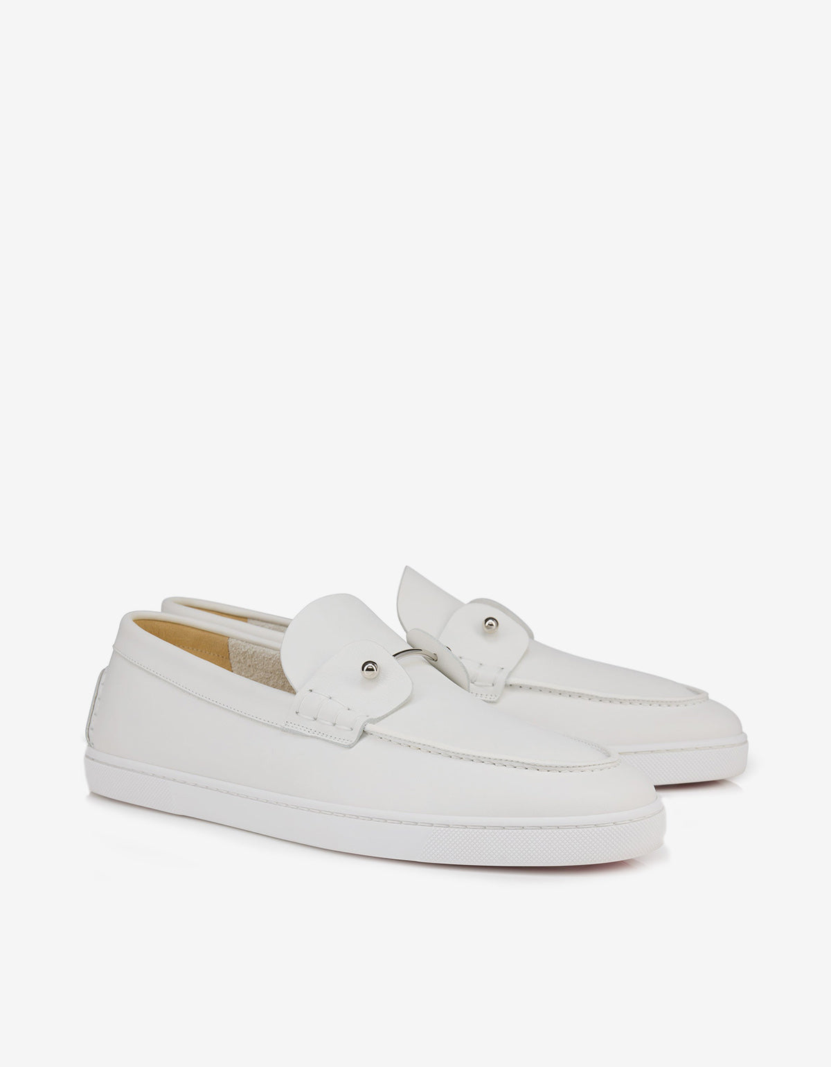 Christian Louboutin Chambeliboat White Boat Shoes 1250212-wh01