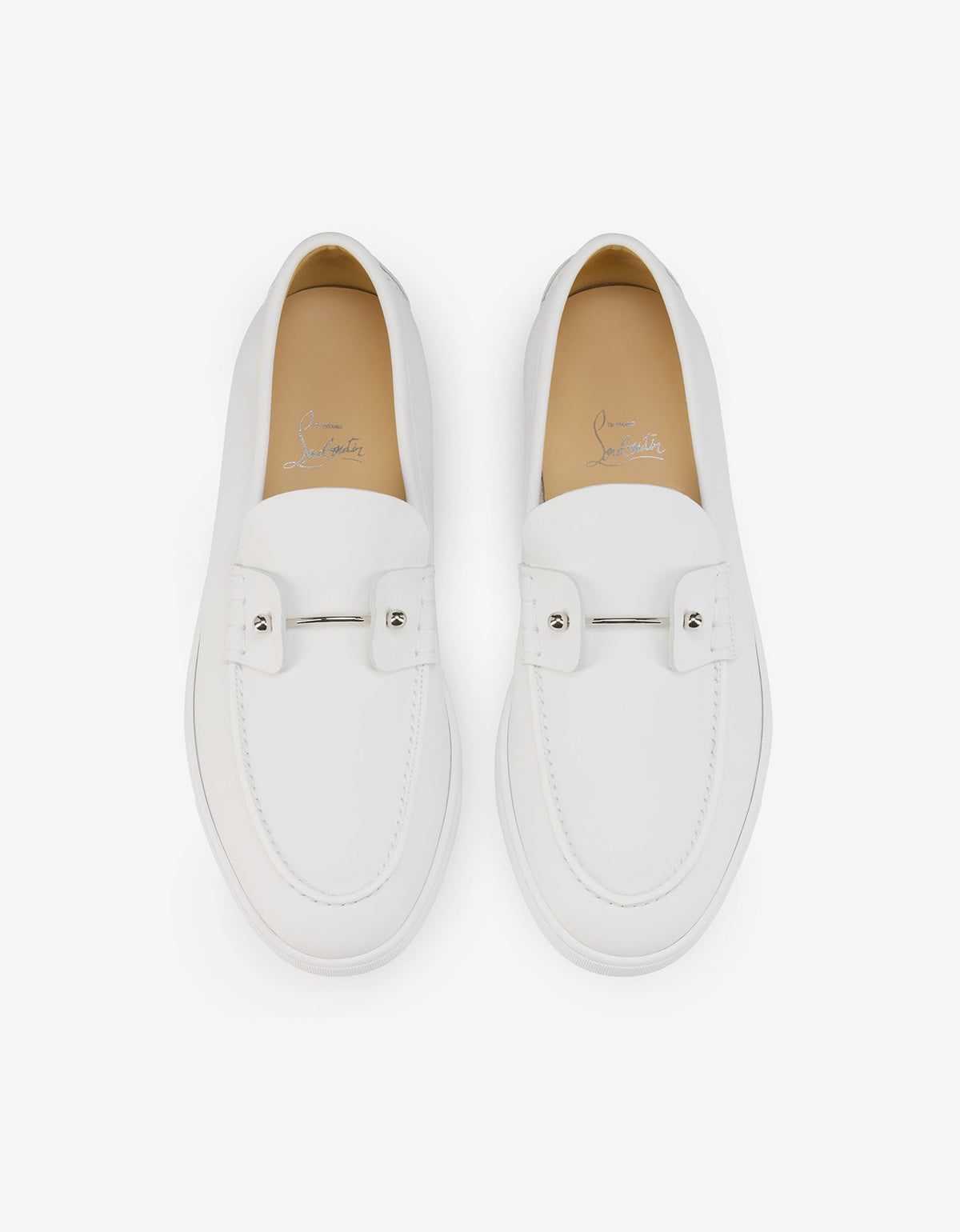 Christian Louboutin Chambeliboat White Boat Shoes 1250212-wh01