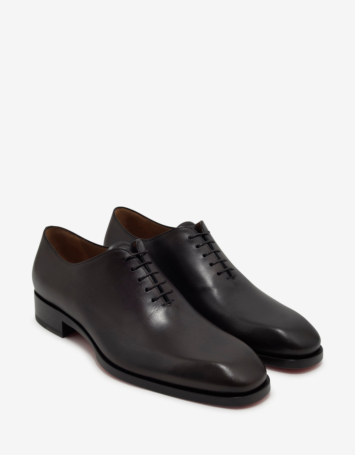 Christian Louboutin Corteo Brown Patina Leather Oxford Shoes