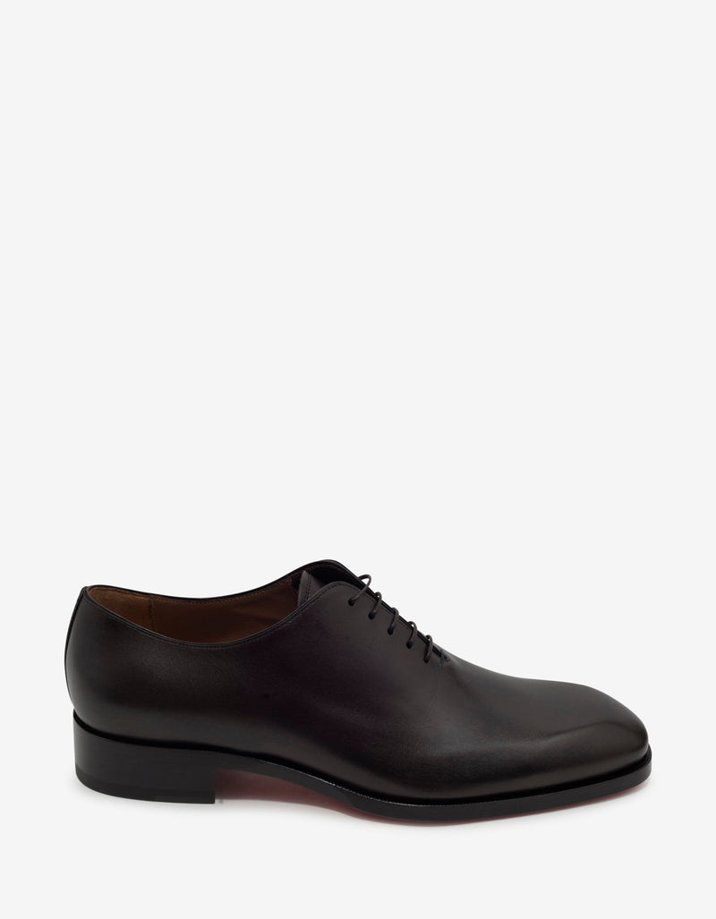 Christian Louboutin Corteo Brown Patina Leather Oxford Shoes