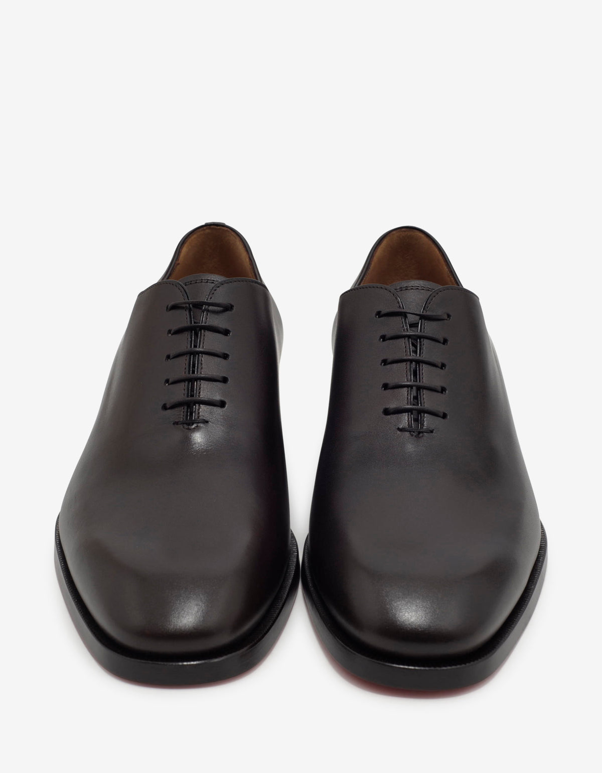 Christian Louboutin Corteo Brown Patina Leather Oxford Shoes