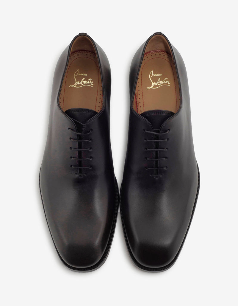 Christian Louboutin Corteo Brown Patina Leather Oxford Shoes