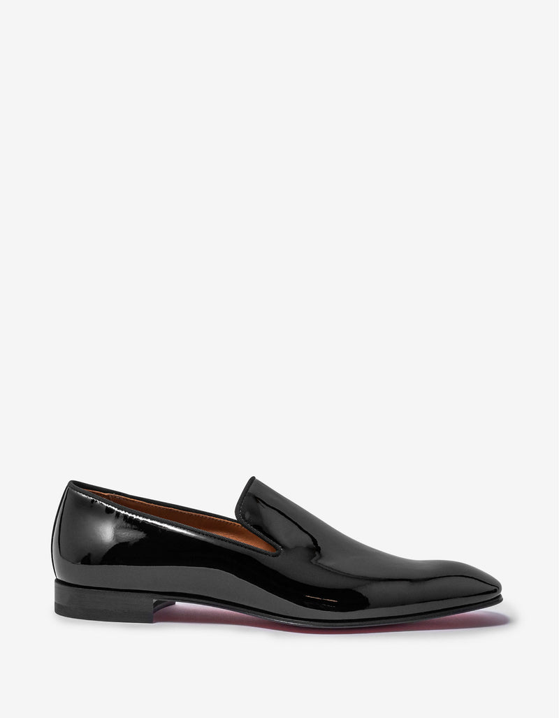 Christian Louboutin Dandelion Black Patent Leather Loafers