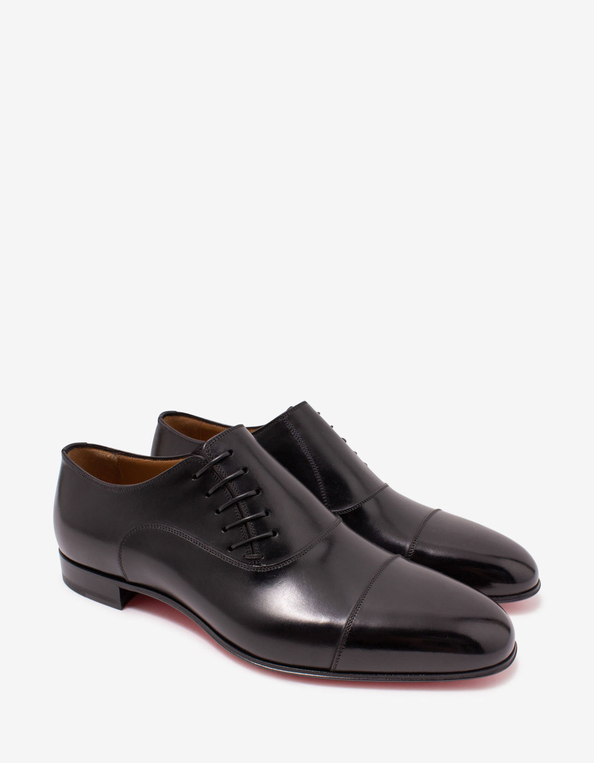 Christian Louboutin Dr Jack Black Leather Oxford Shoes