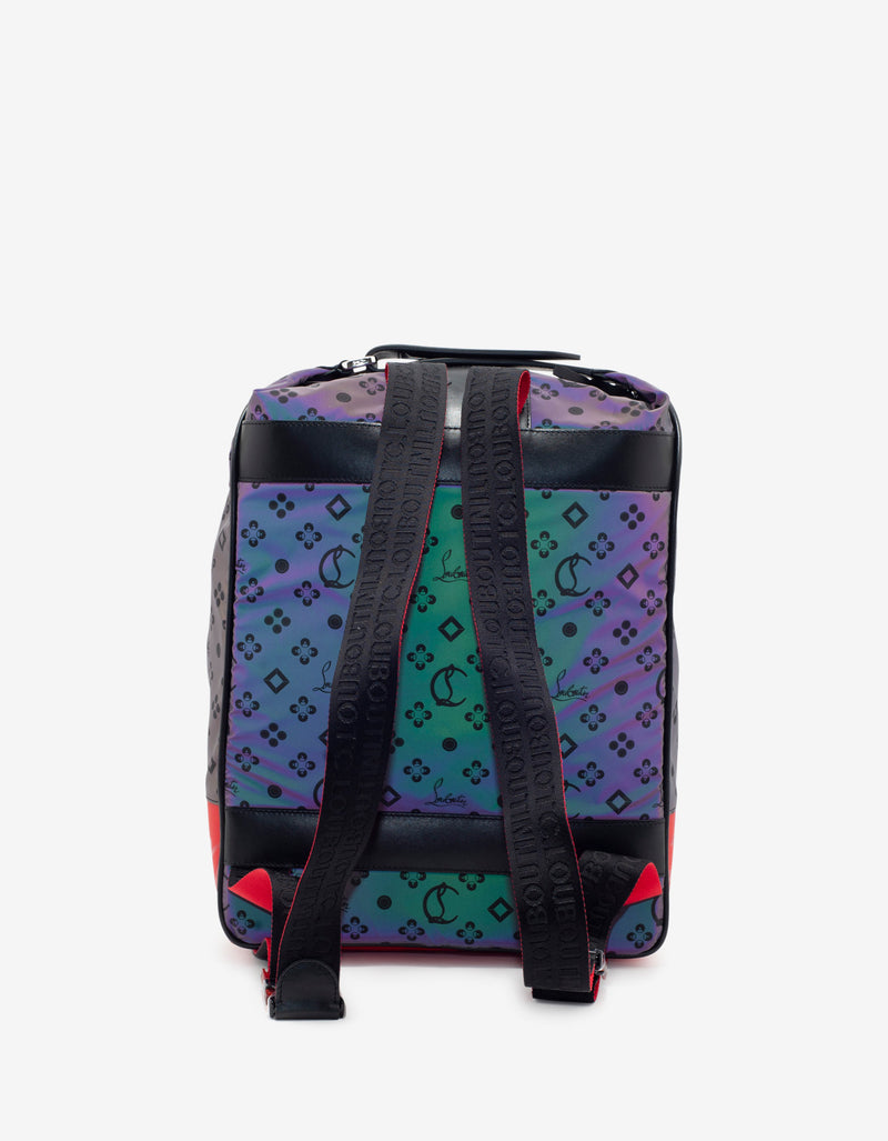 Christian Louboutin Hop'N Zip Nylon Reflex Loubinthesky Backpack