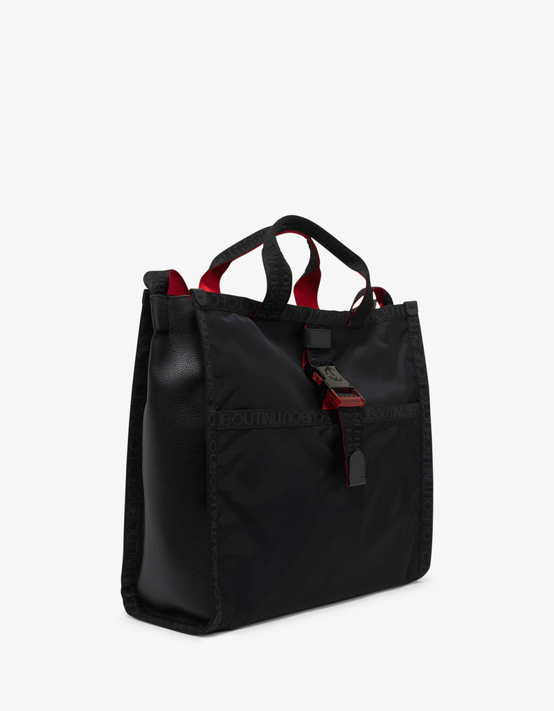 Christian Louboutin Loubiclic Tote Black Nylon Bag