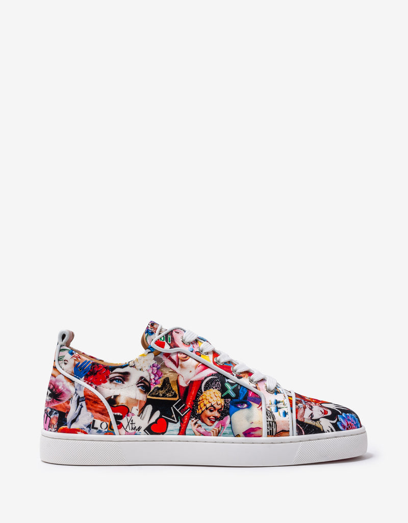 Christian Louboutin Louis Junior Orlato Oh Xtian Print Trainers