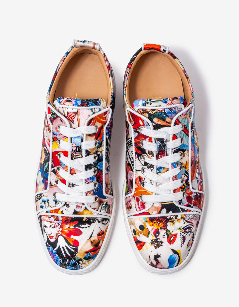 Christian Louboutin Louis Junior Orlato Oh Xtian Print Trainers