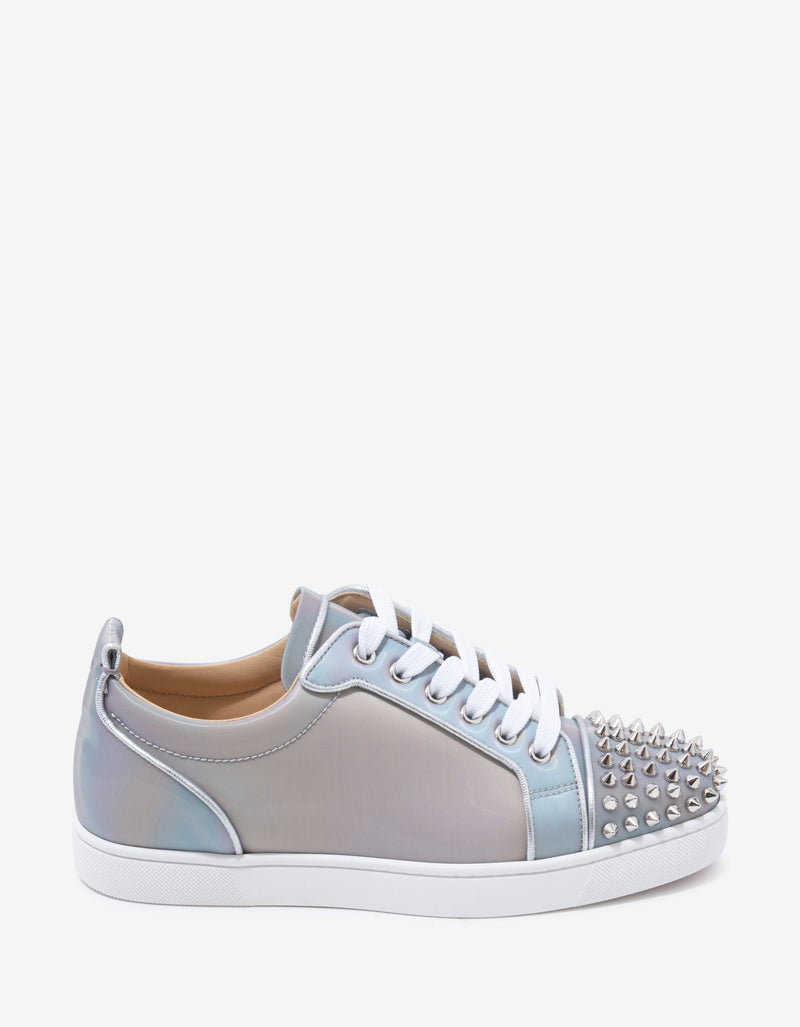 Christian Louboutin Louis Junior Spikes Orlato Nirvana Iridescent Trainers