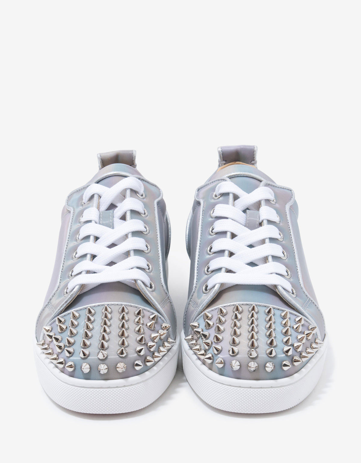 Christian Louboutin Louis Junior Spikes Orlato Nirvana Iridescent Trainers