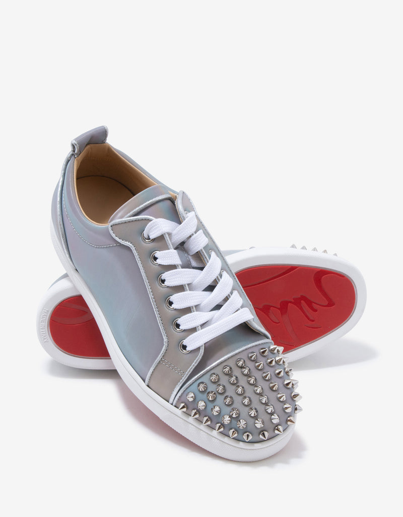 Christian Louboutin Louis Junior Spikes Orlato Nirvana Iridescent Trainers