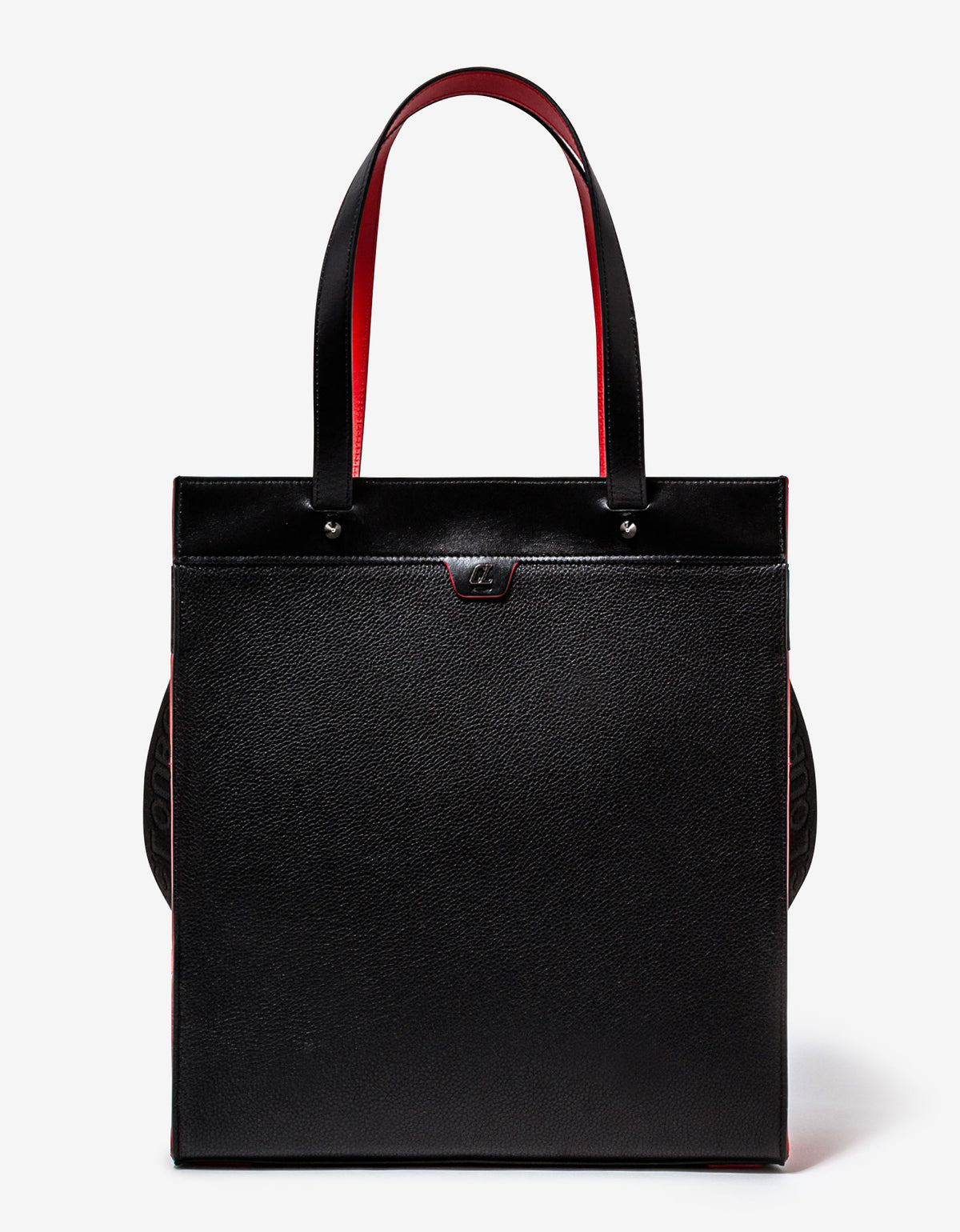 Ruistote Black Leather Tote Bag