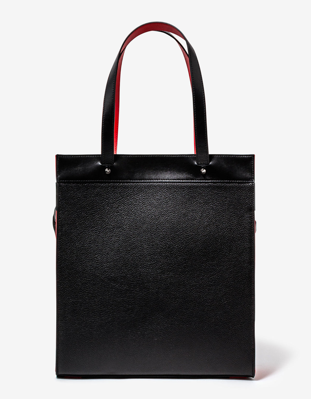 Ruistote Black Leather Tote Bag