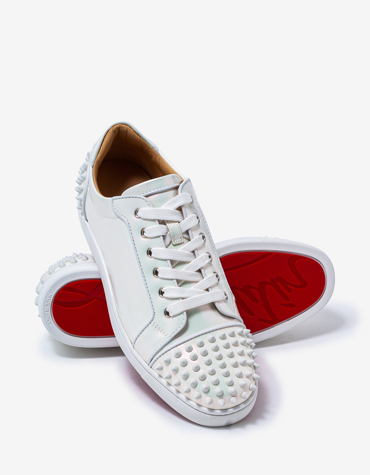 Christian Louboutin Seavaste 2 Orlato Iridescent Leather Trainers