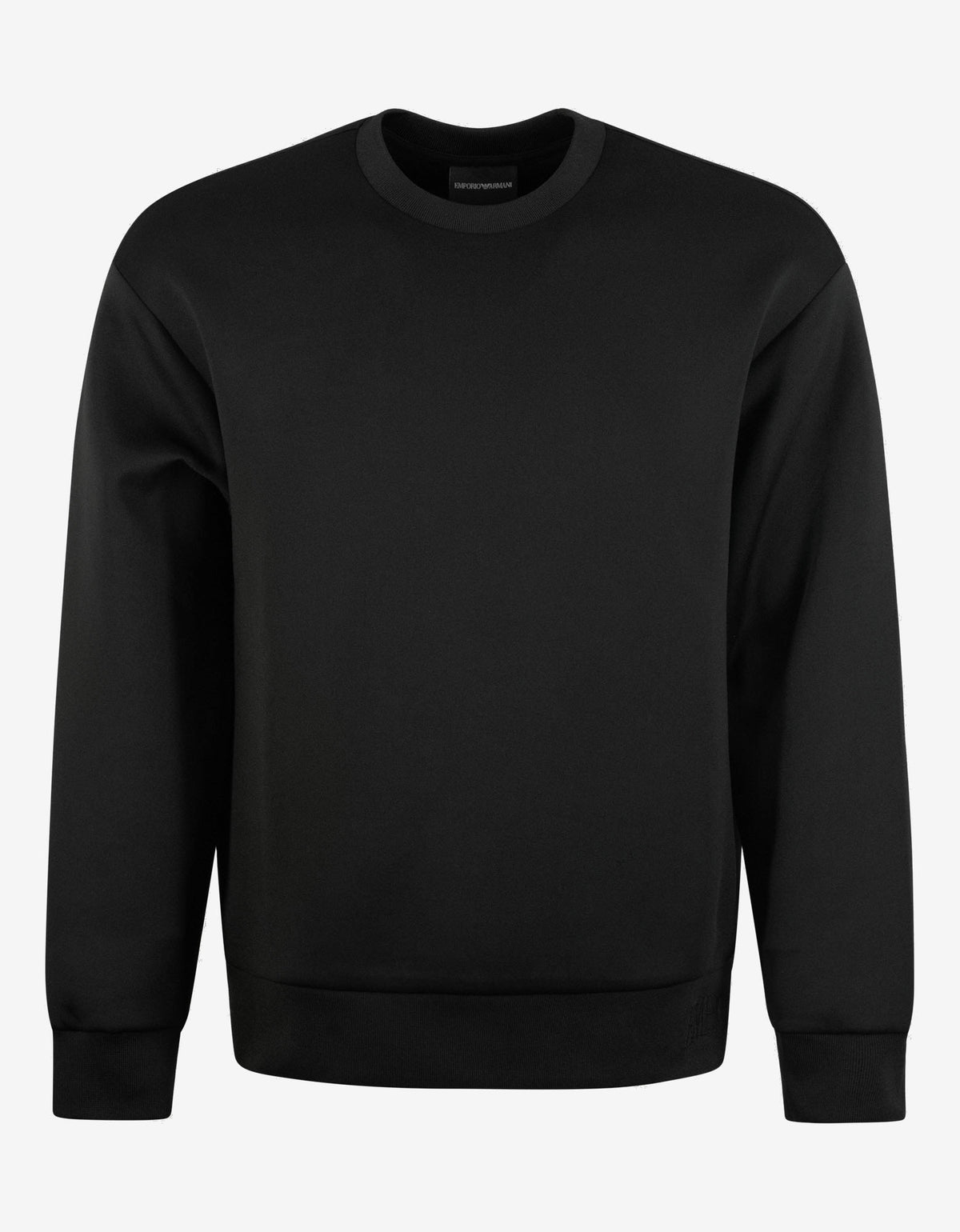 Emporio Armani Black Embossed Logo Sweatshirt