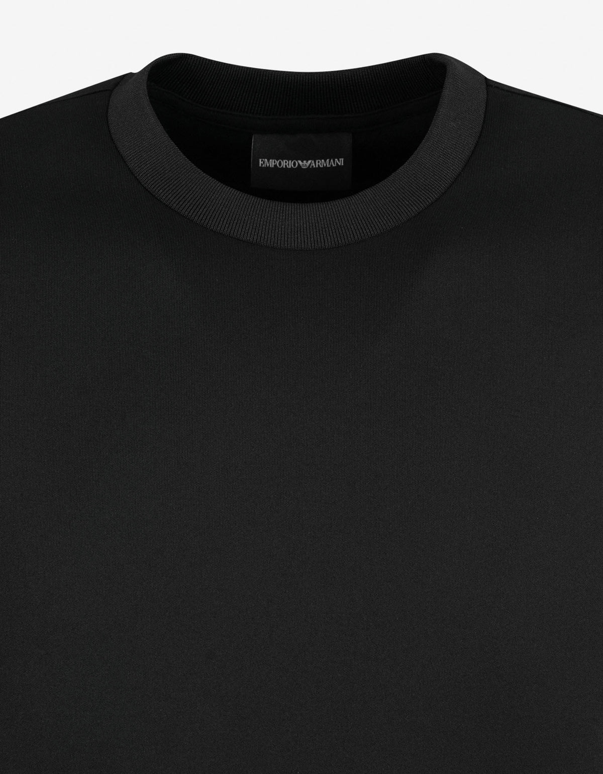 Emporio Armani Black Embossed Logo Sweatshirt