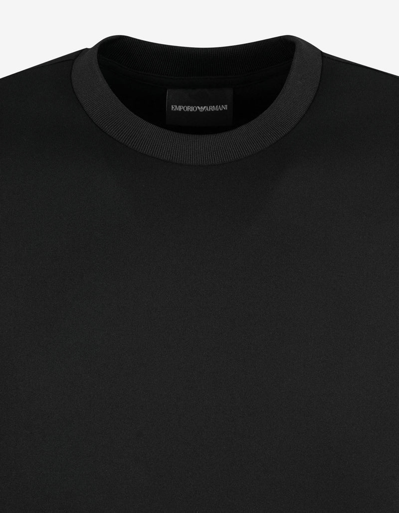 Emporio Armani Black Embossed Logo Sweatshirt