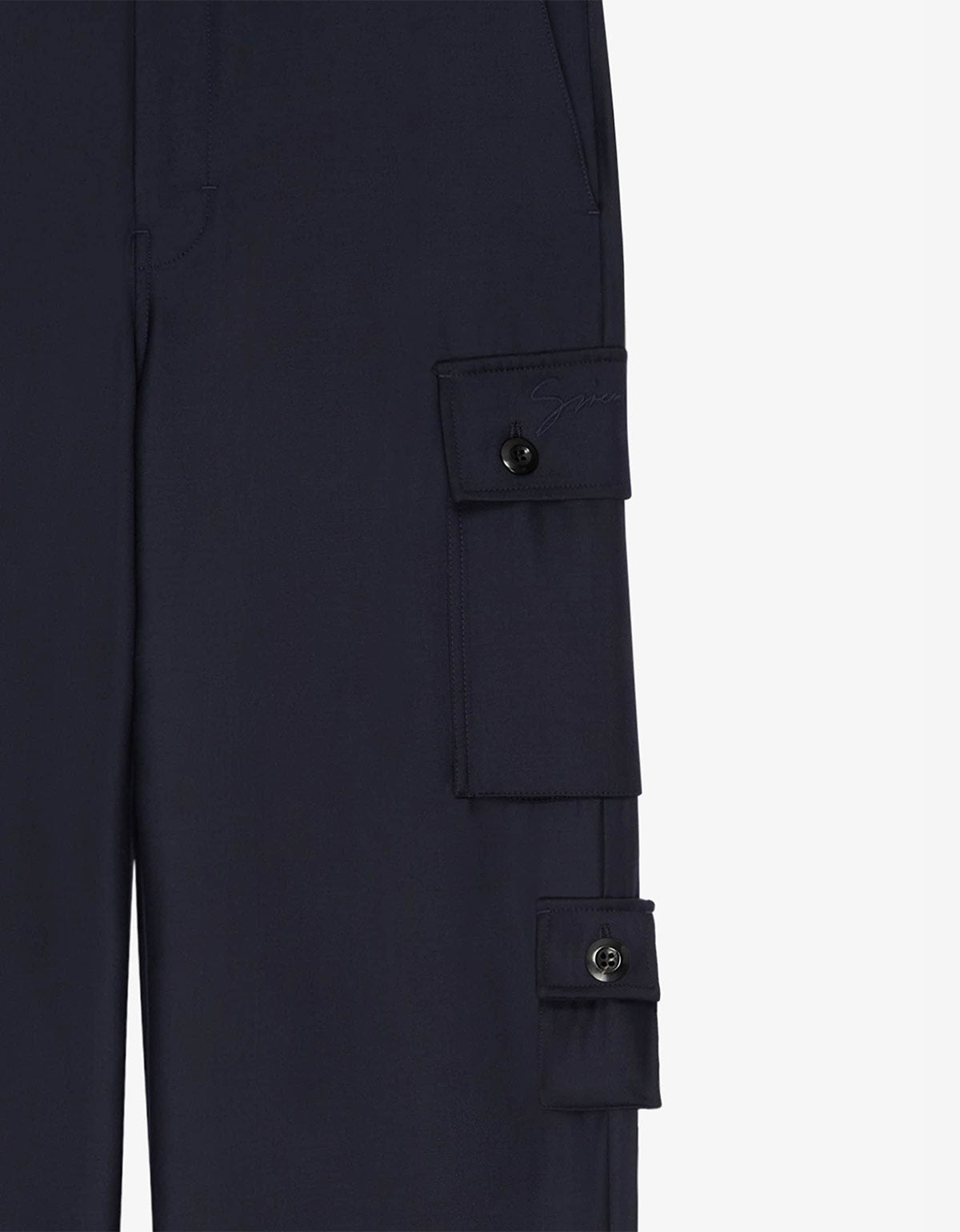 Givenchy Blue Cargo Trousers BM51JQ100H 403 