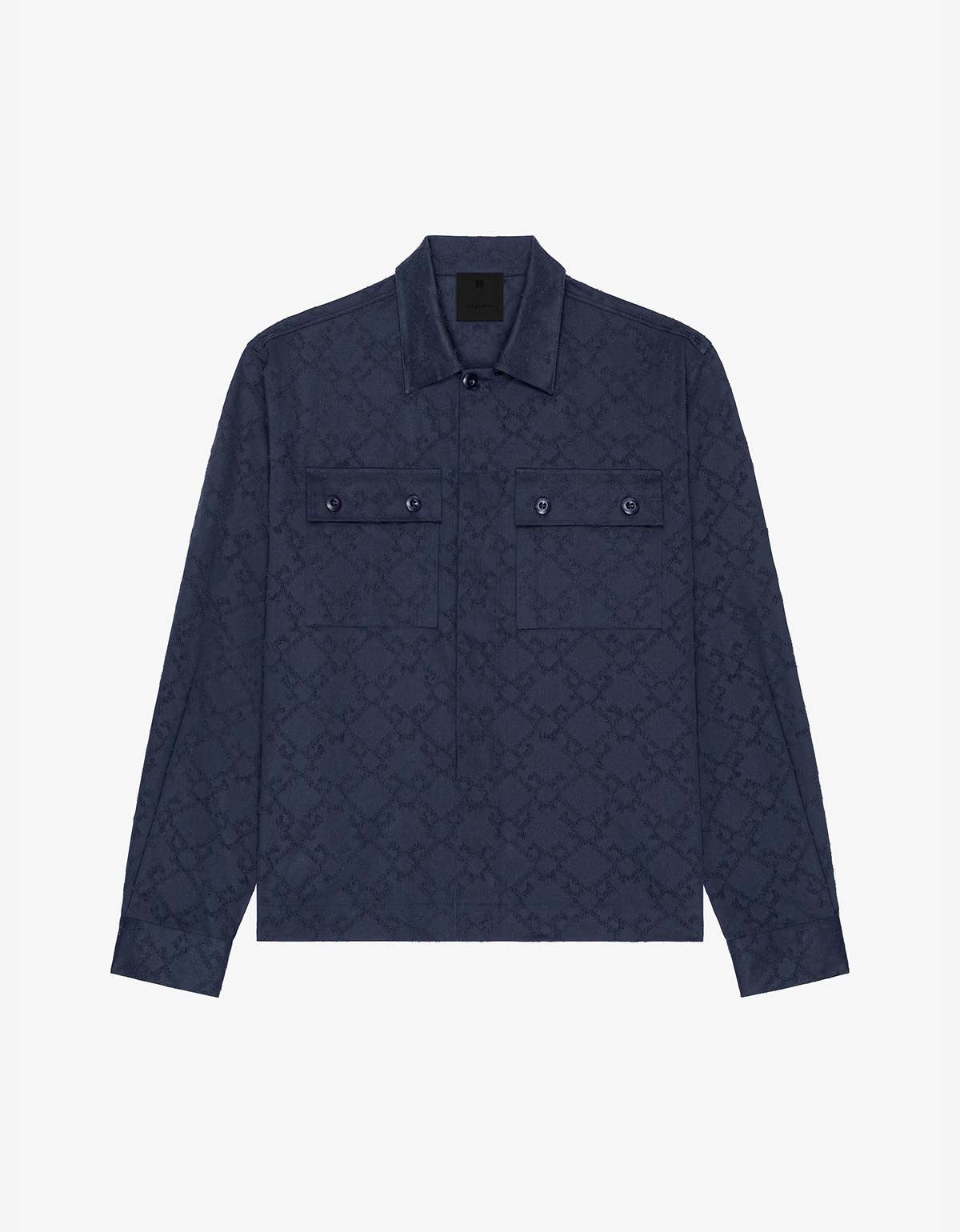 Givenchy Blue Monogram 72 Shirt BM613M15XE-410