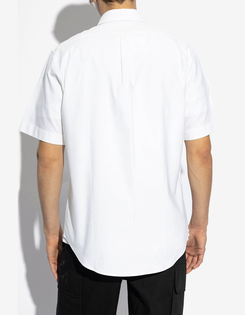 Givenchy White Logo Short Sleeve Shirt