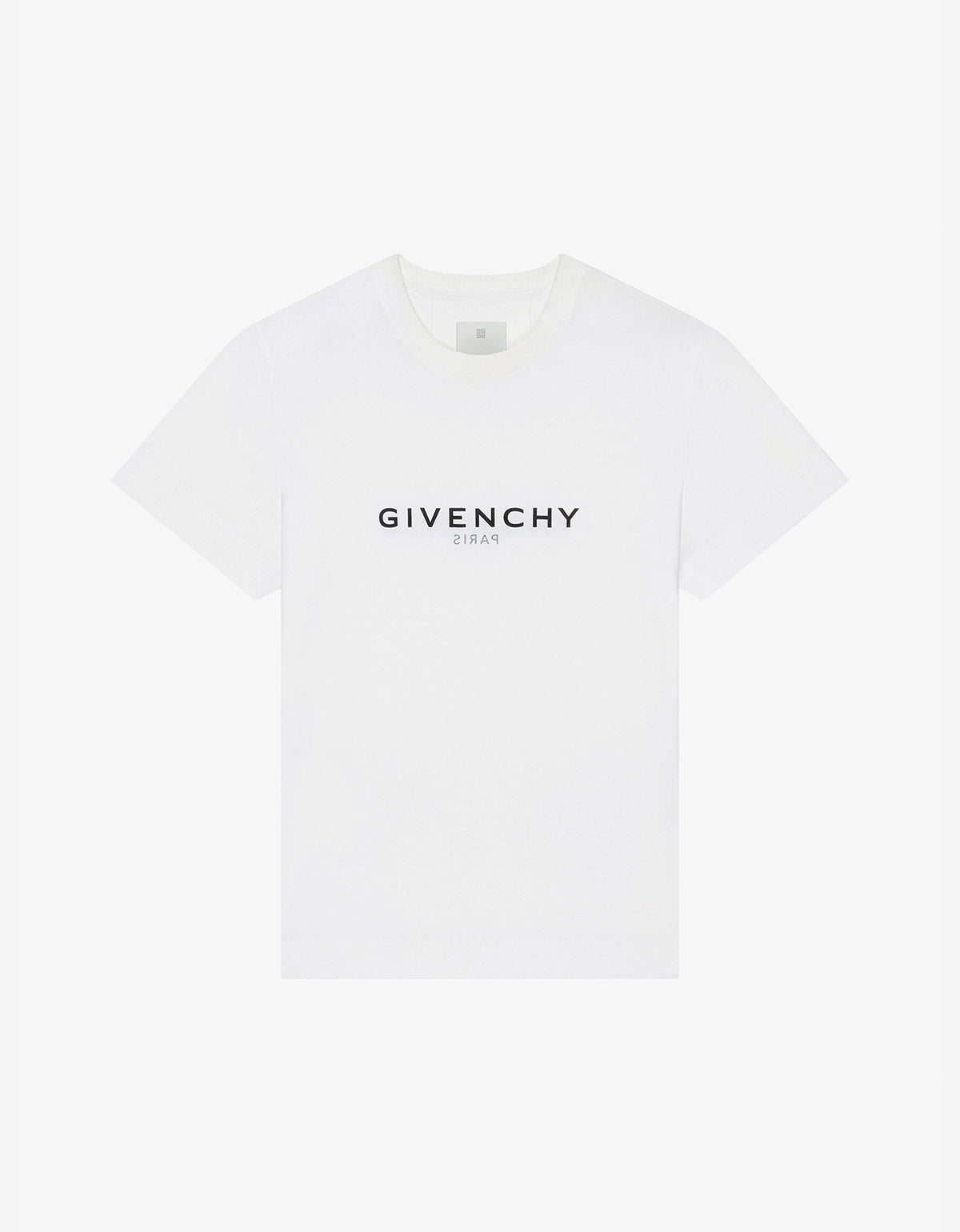 Givenchy White Reverse Logo Slim T-Shirt