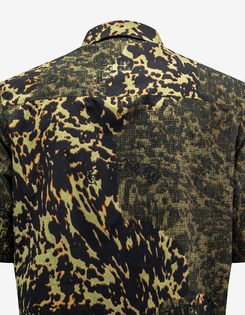 Givenchy 4G Animal Print Zip Shirt