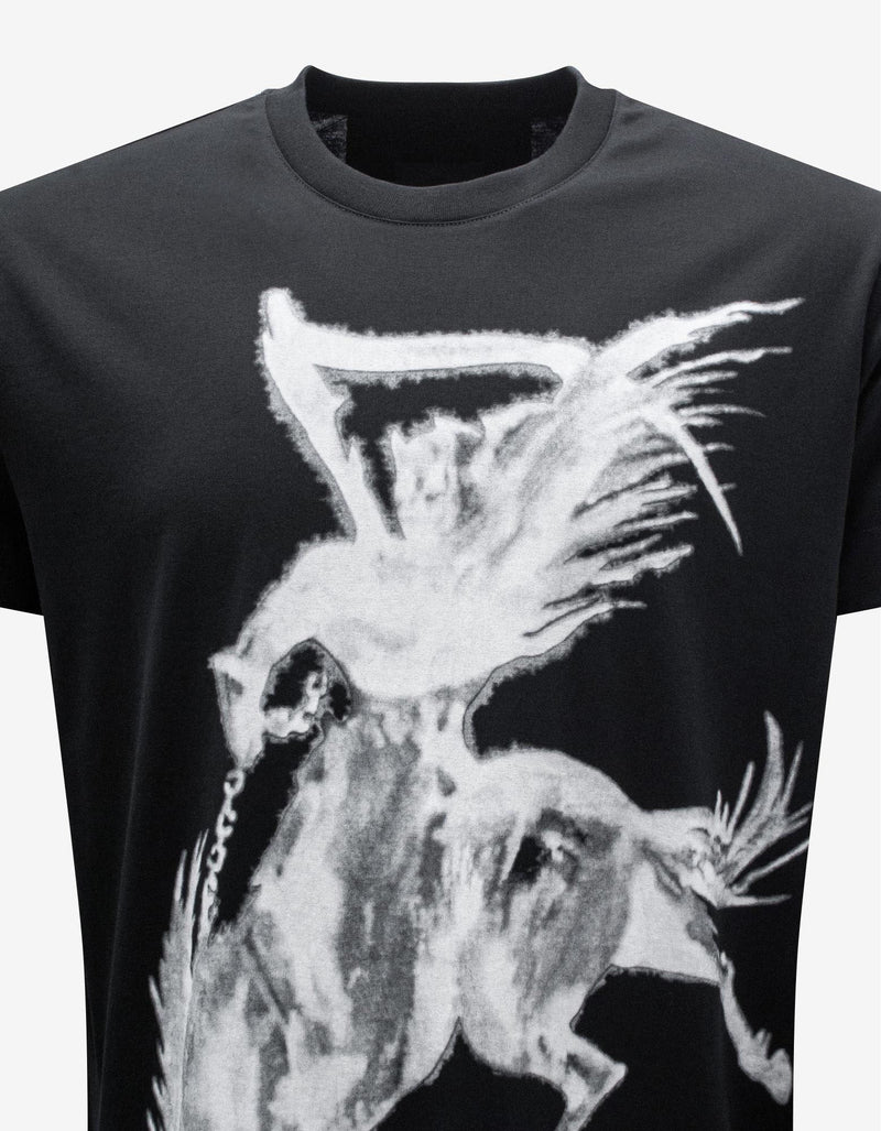 Givenchy Black Gothic Graphic Oversized T-Shirt