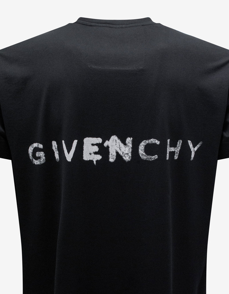 Givenchy Black Gothic Graphic Oversized T-Shirt