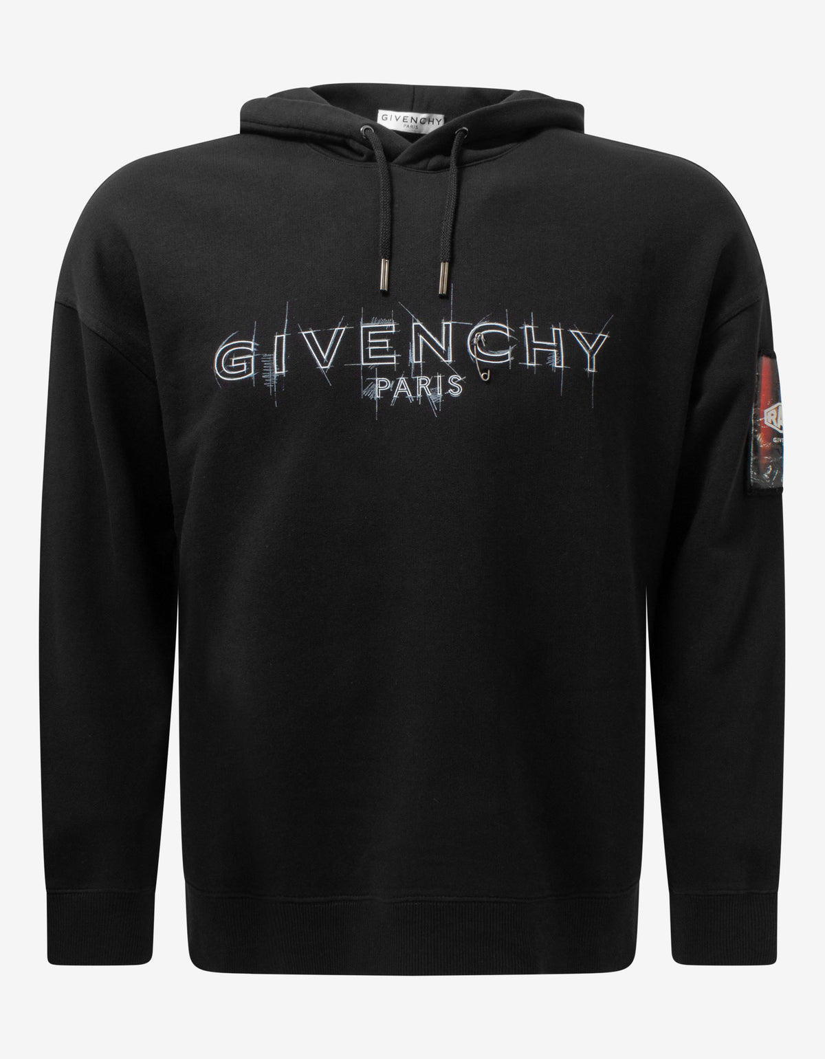 Givenchy Black Sketch Logo Hoodie