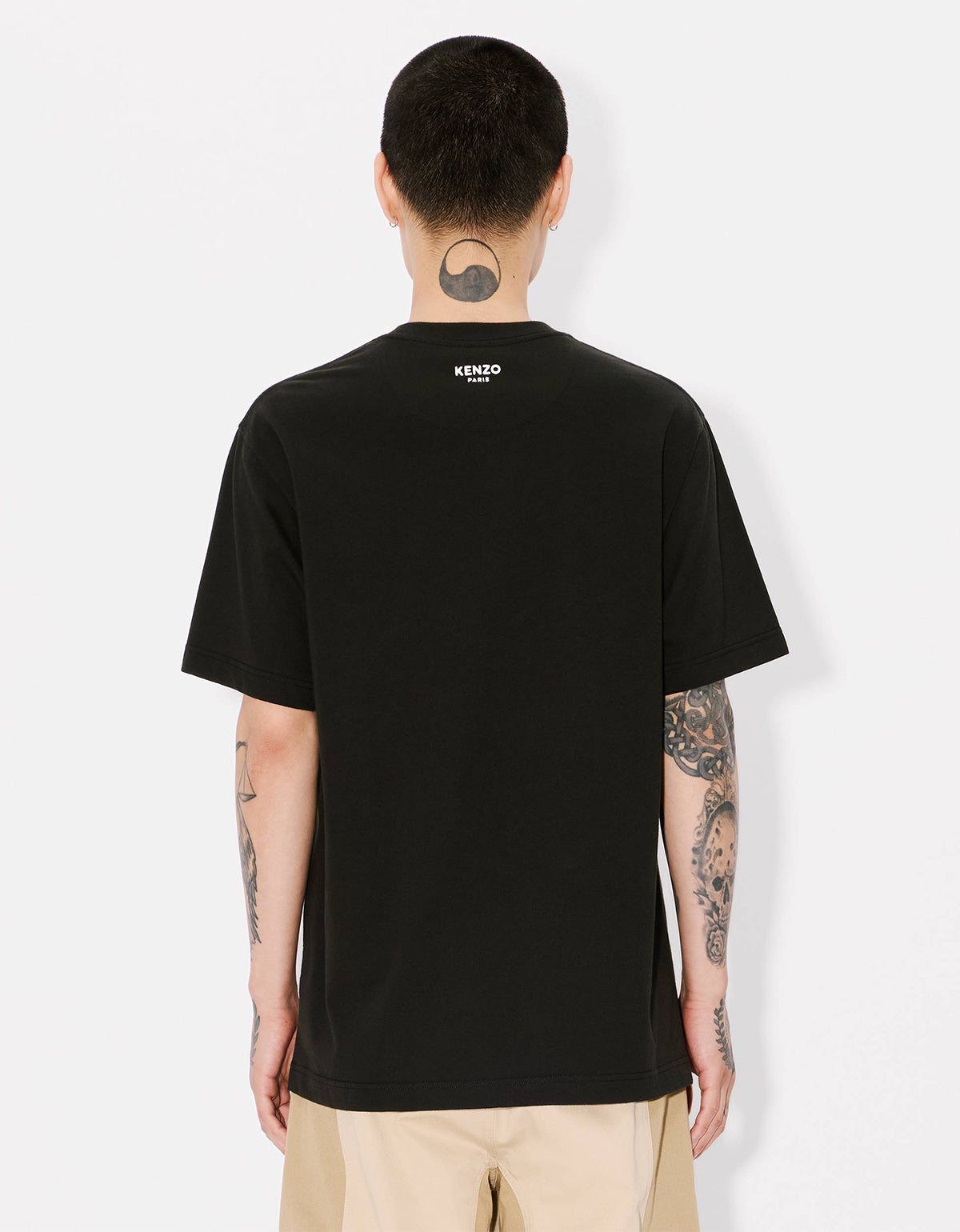 Kenzo Black Pop Embroidered Black T-Shirt