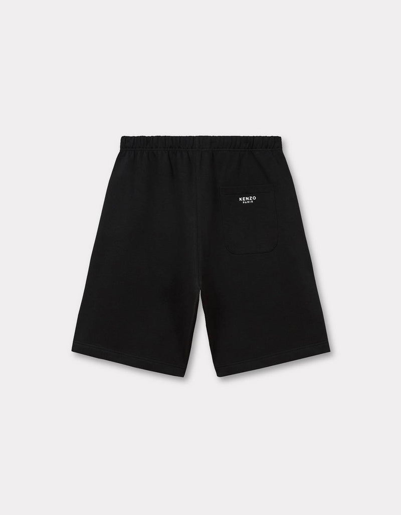 Kenzo Pop Embroidered Black Sweat Shorts