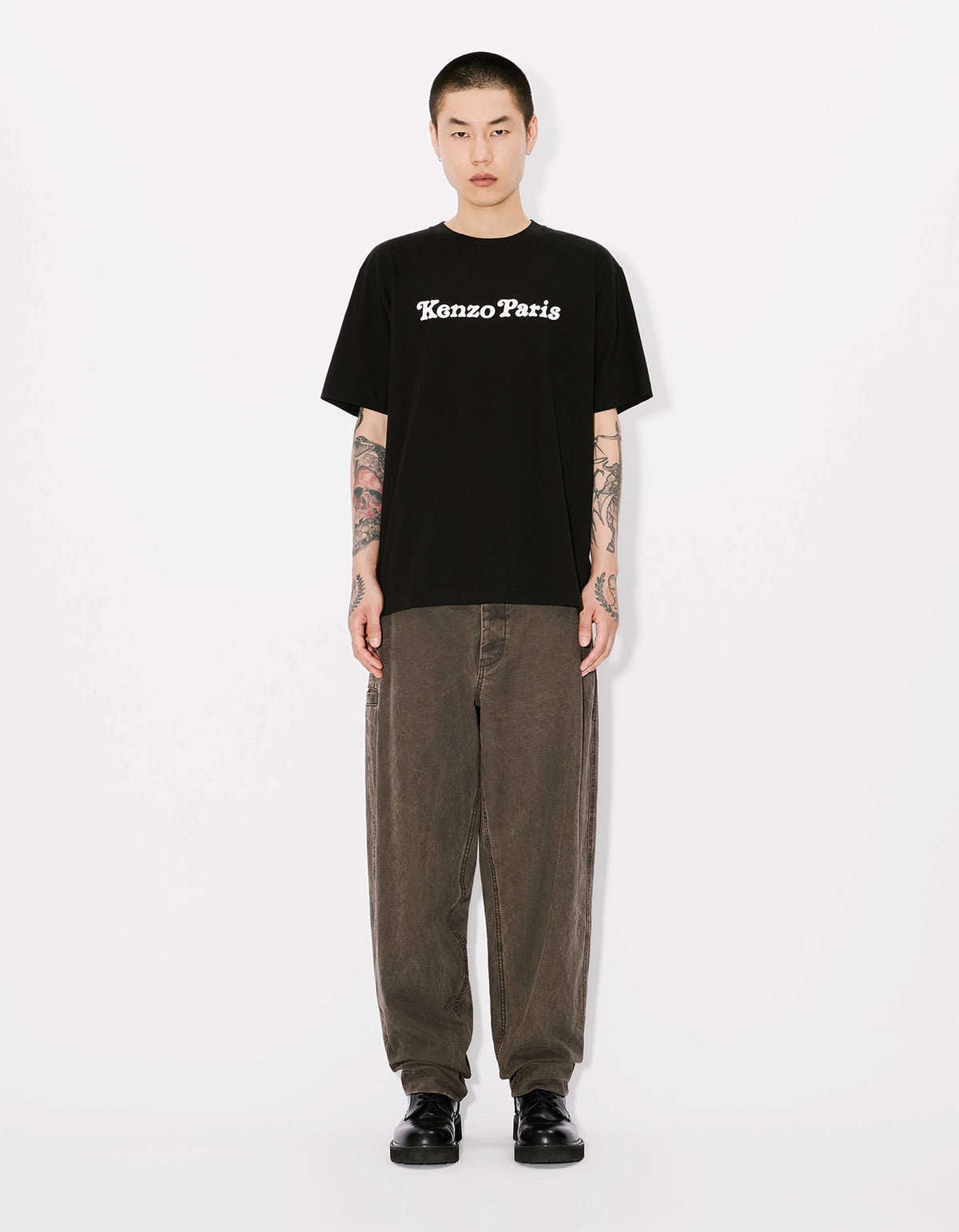 Kenzo Verdy Market Genderless Oversized Black T-Shirt