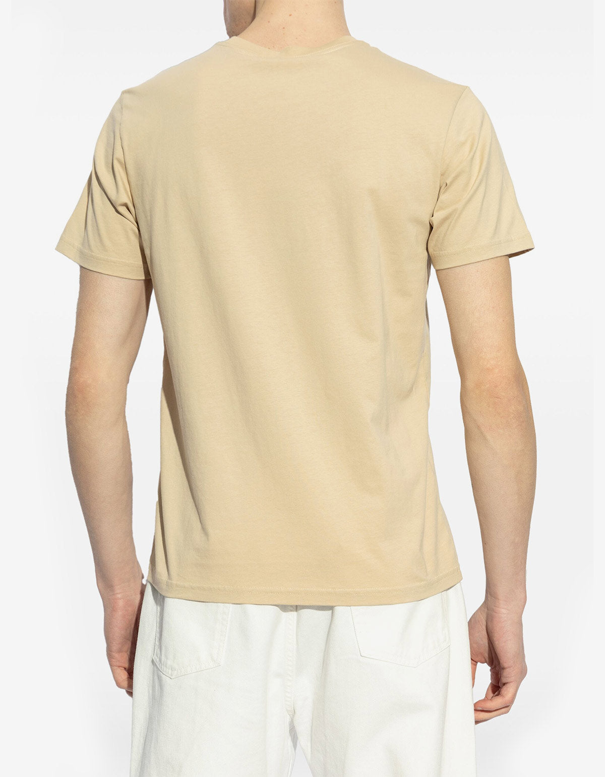 Kenzo Beige Logo Embroidered T-Shirt ff55ts5254so-11