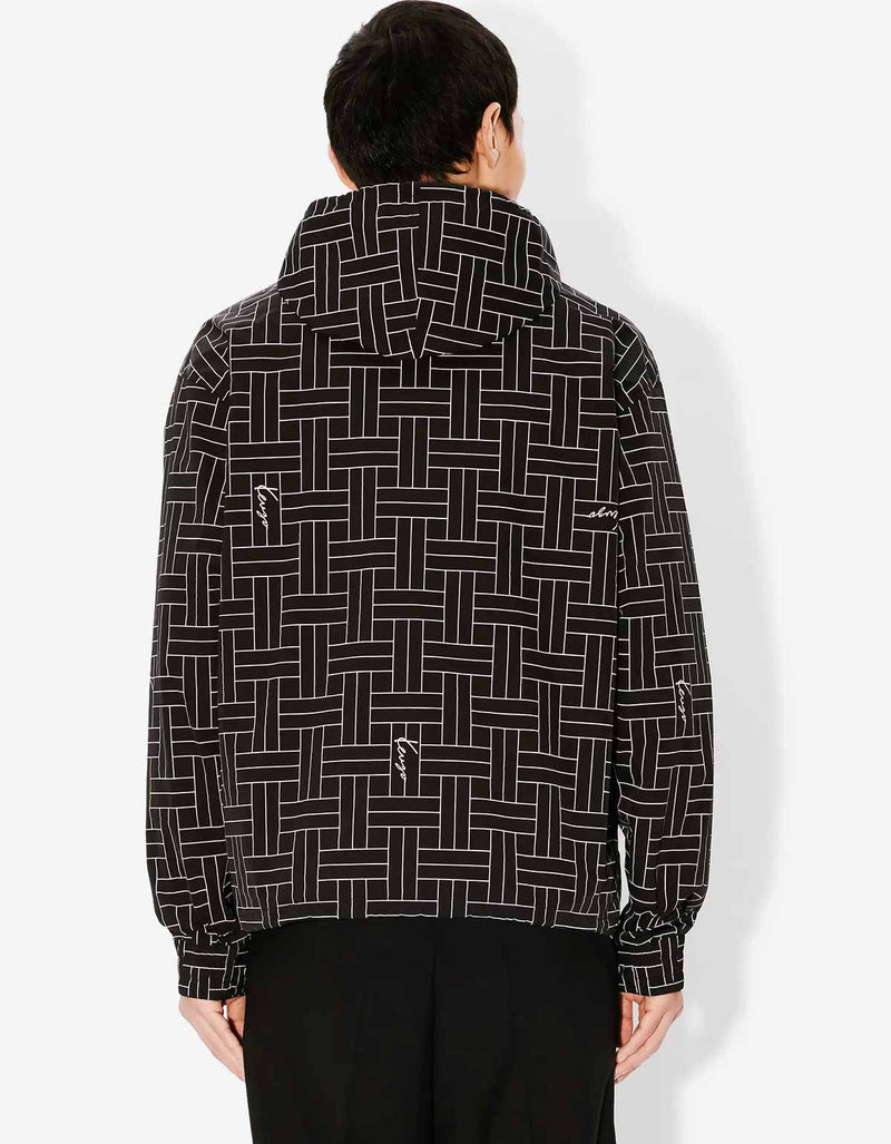 Kenzo Black Kenzo Weave Windbreaker