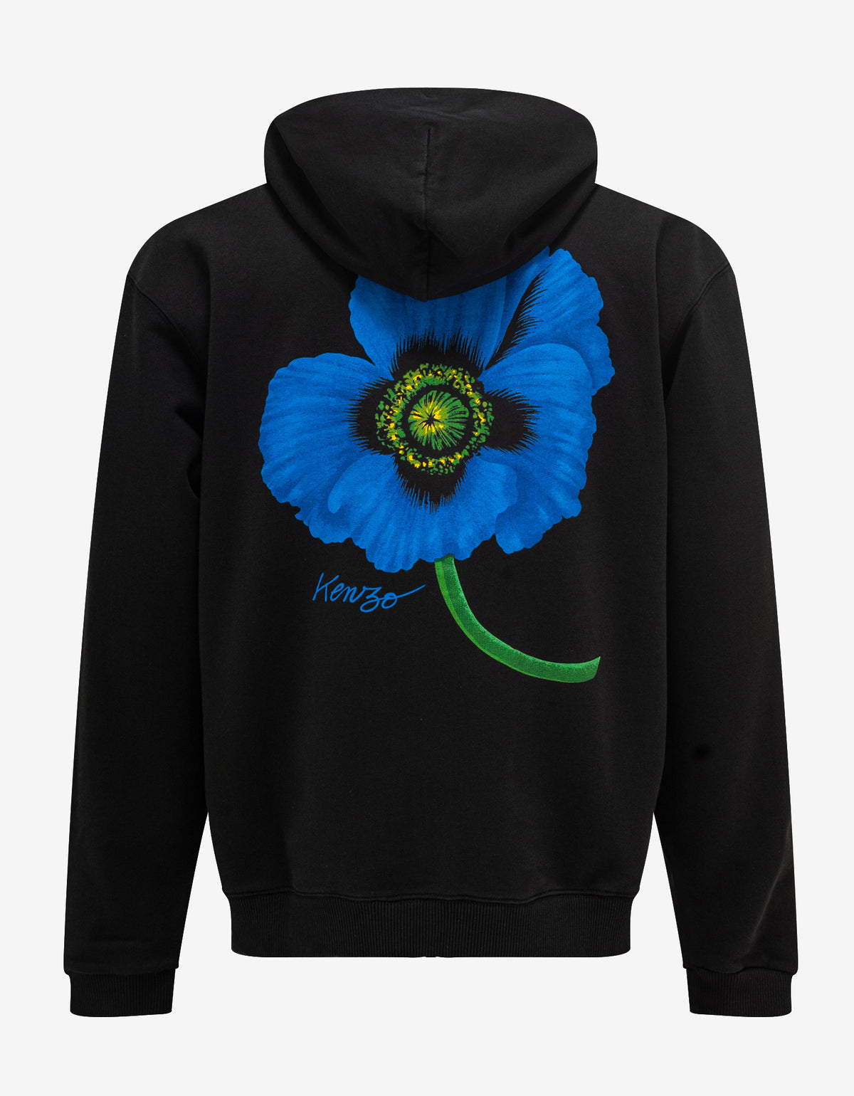 Kenzo Black Kenzo Poppy Zip Hoodie