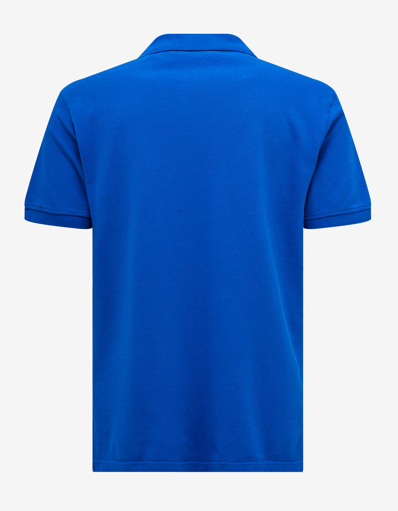 Kenzo Blue 'Boke Flower' Crest Polo T-Shirt