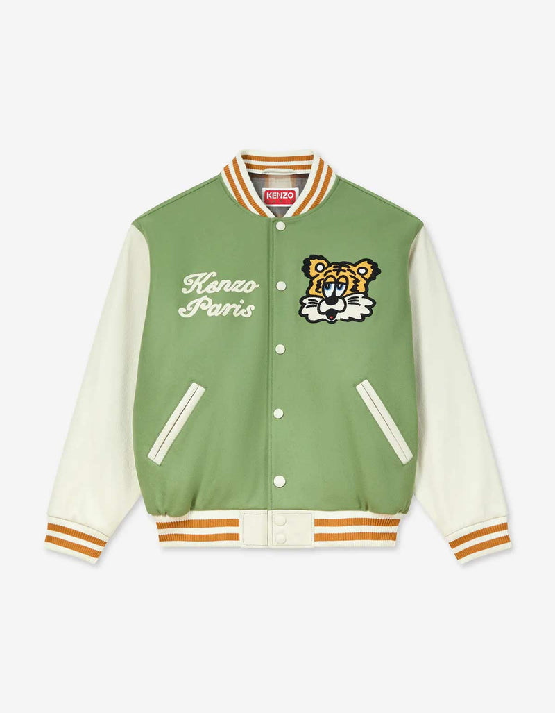 Kenzo By Verdy Khaki Genderless Varsity Jacket FF58BL1509OH.48