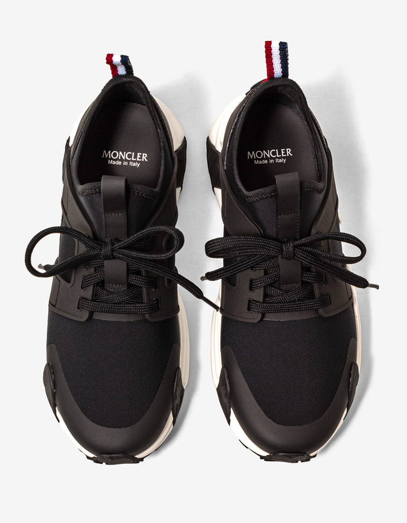 Moncler Black Lunarove Low Top Trainers