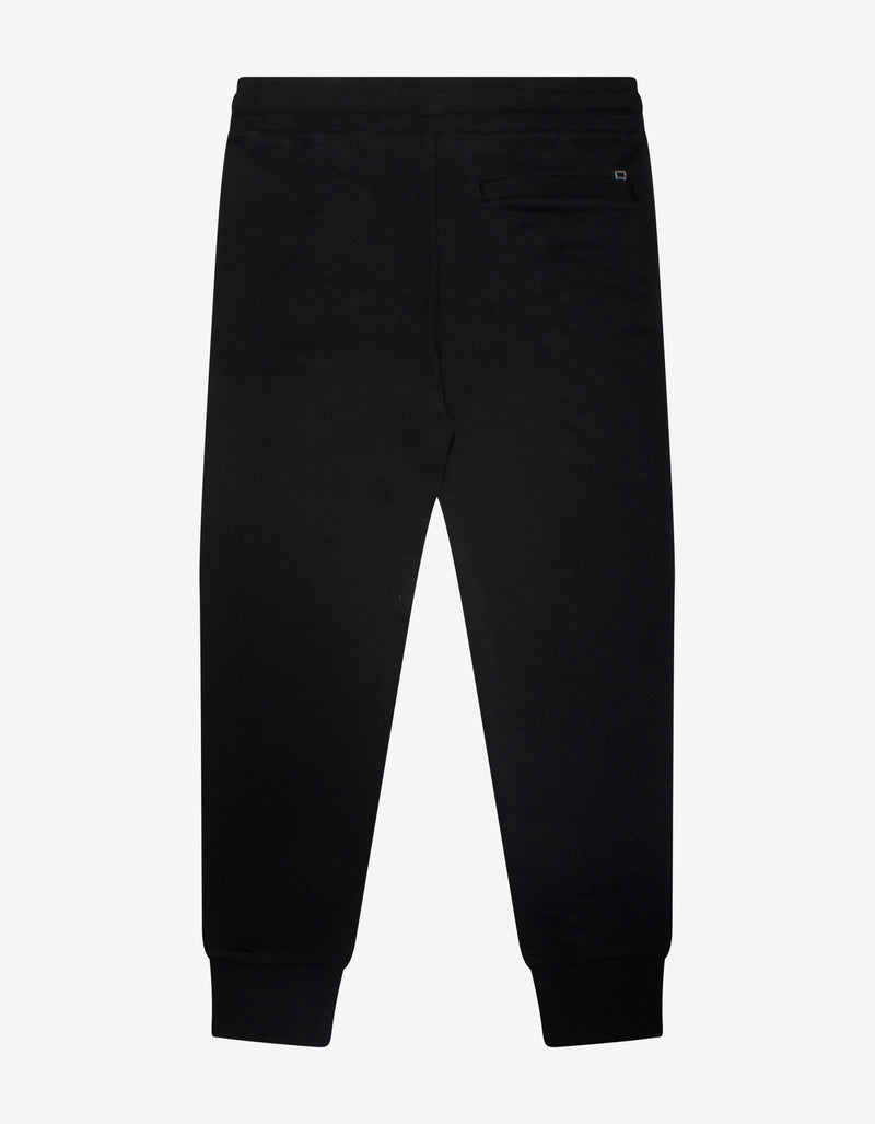 Moncler Black Sweat Pants with Tonal Tapes