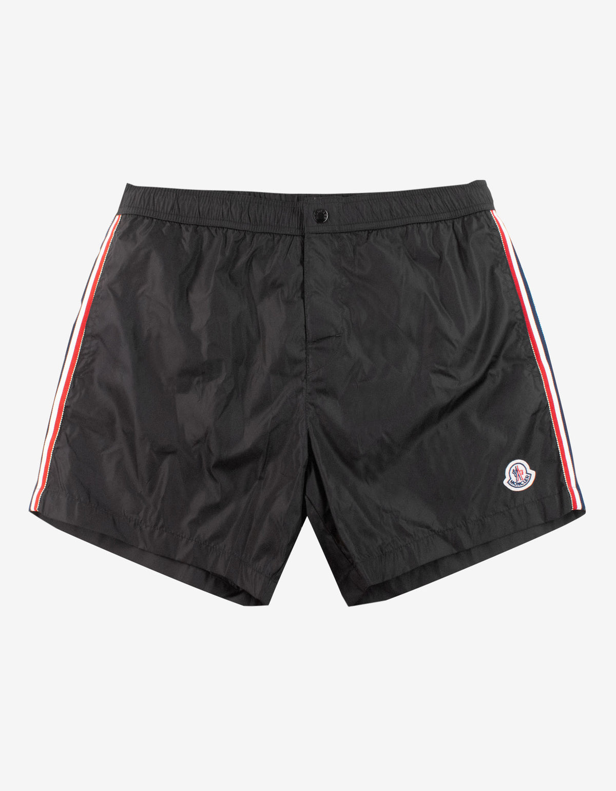 Moncler Black Tricolour Seam Swim Shorts