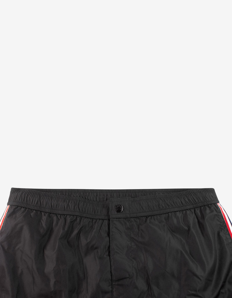 Moncler Black Tricolour Seam Swim Shorts