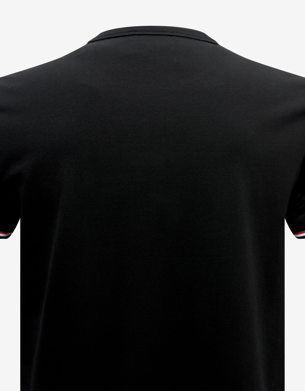 Moncler Black Tricolour Sleeve Stretch-Cotton T-Shirt