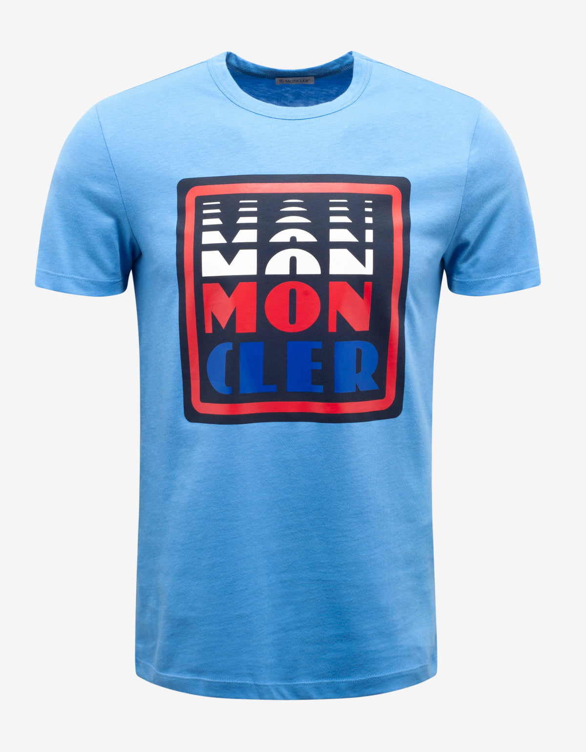 Moncler Blue Logo Graphic T-Shirt