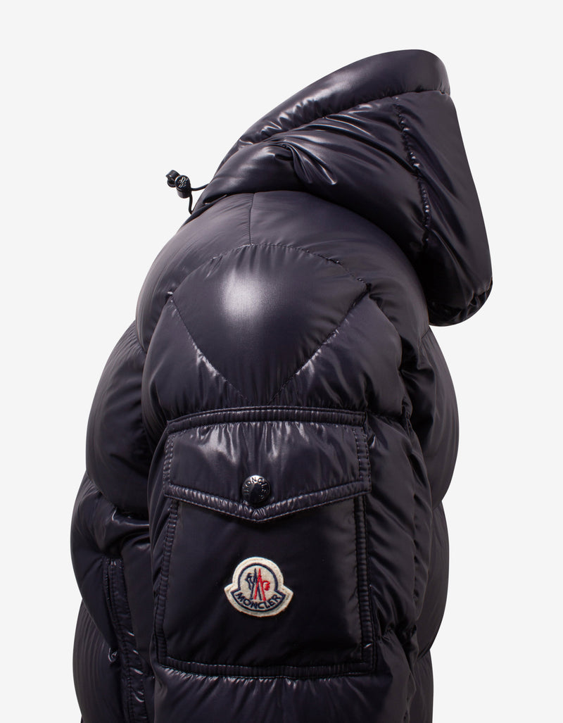 Moncler Ecrins Navy Blue Nylon Down Jacket