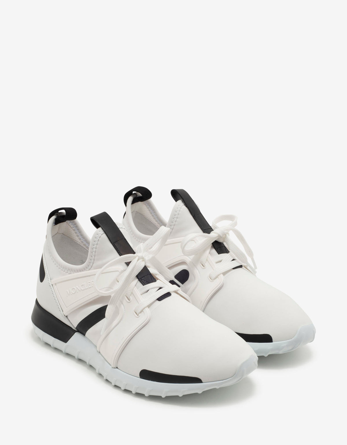 Moncler Emilien White Neoprene Trainers