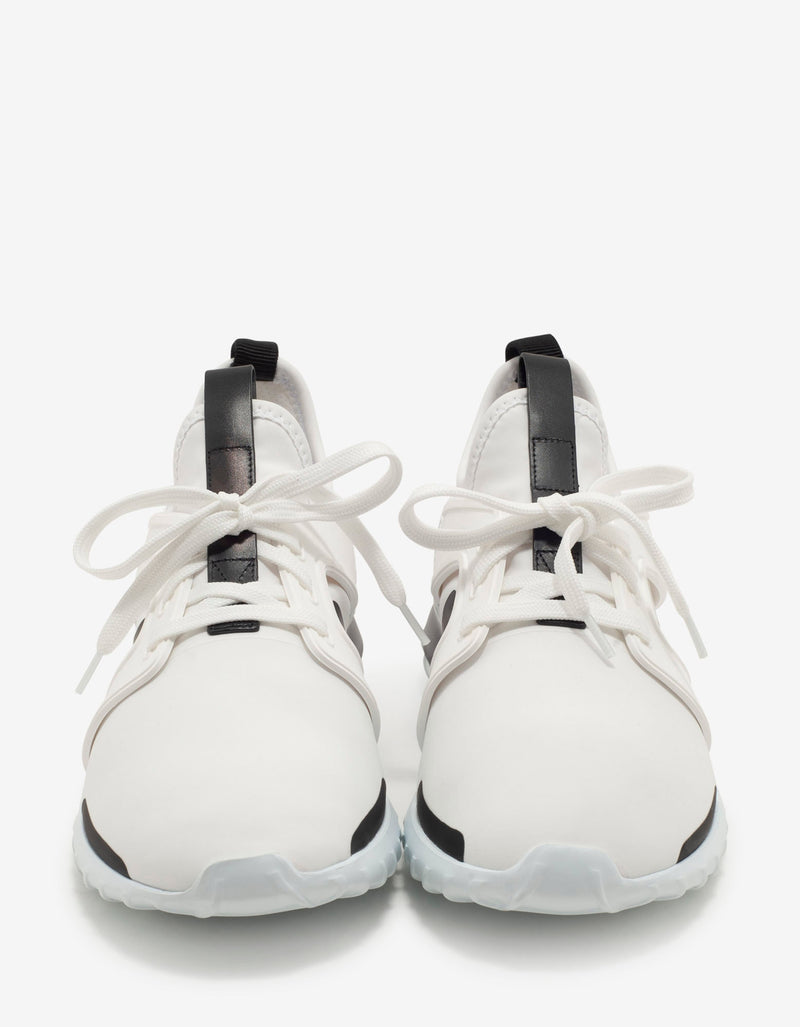 Moncler Emilien White Neoprene Trainers